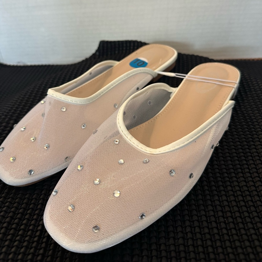 🆕Atalina White Mesh Mules